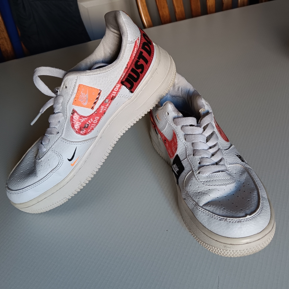 2018 Nike Air Force 1 Low '07 Premium Just Do It Shoes (AR7719-100) Women's Sz 7